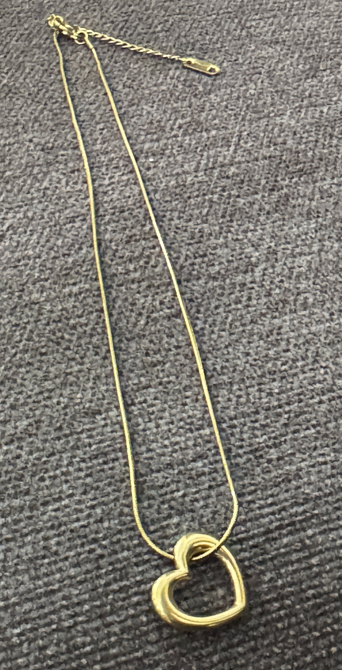 Anti-Tarnish Chain with Heart Pendant - NG004
