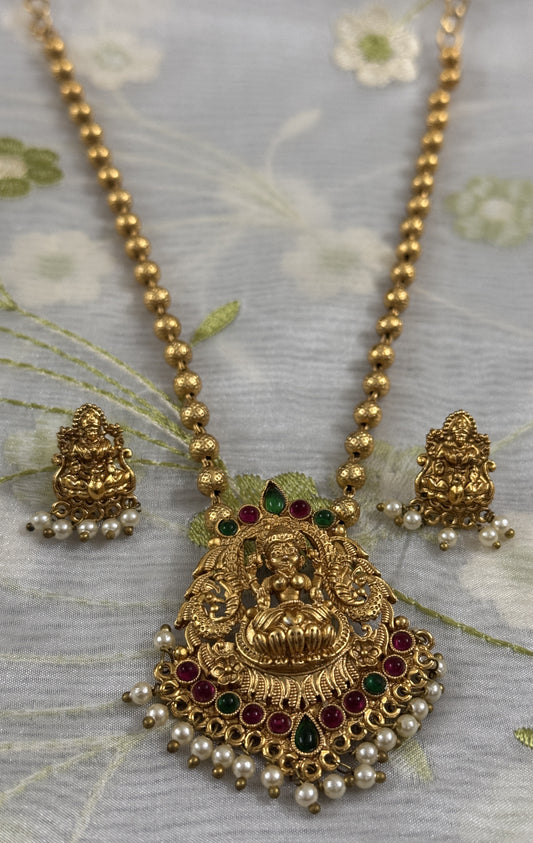 Antique Lakshmi Short Haram Set - SHG001